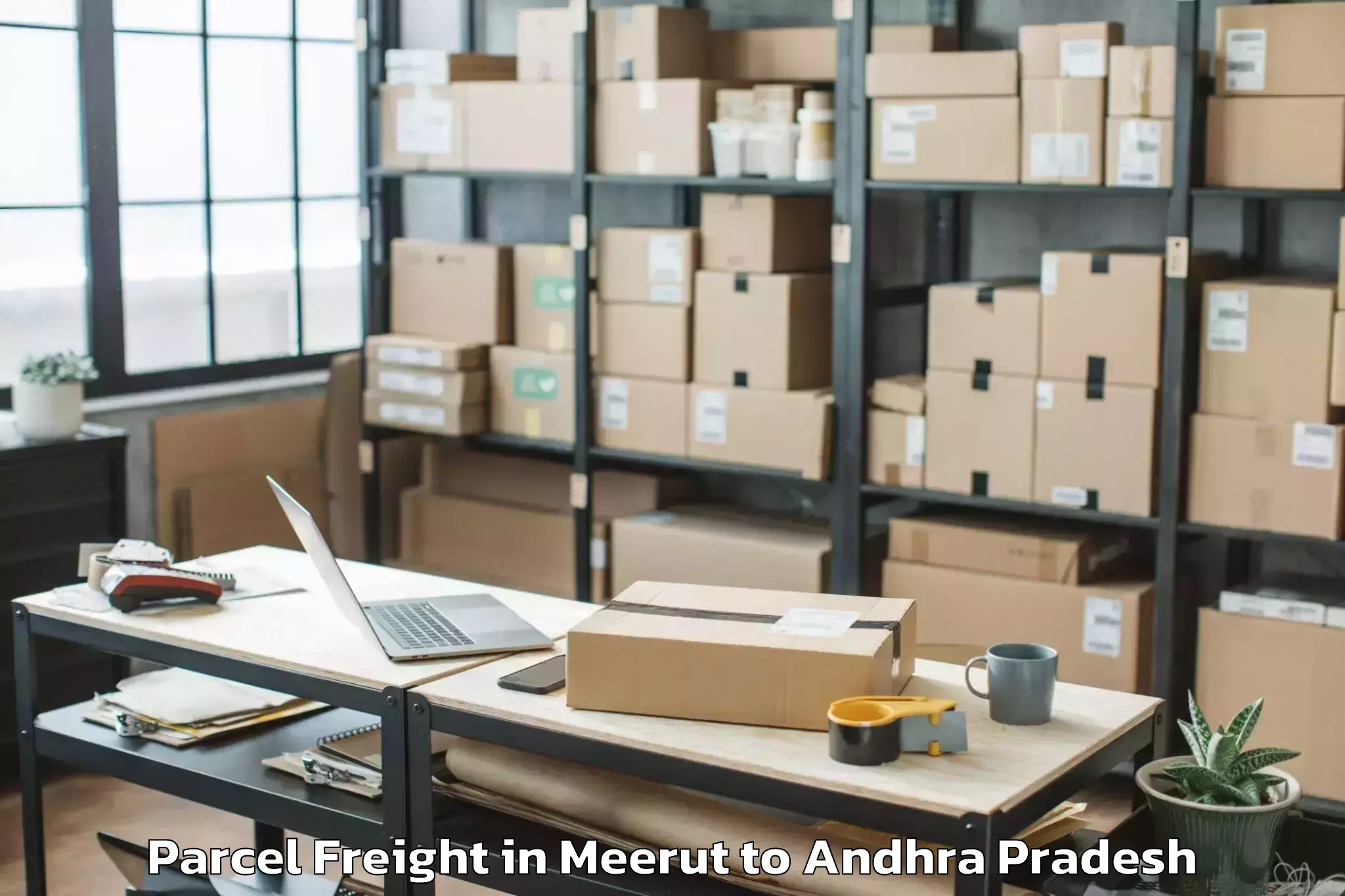 Trusted Meerut to Konthamuru Parcel Freight